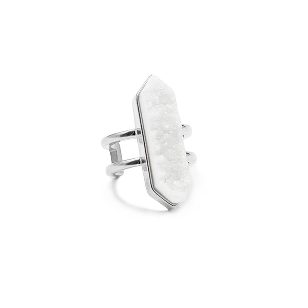 Bangle Collection - Silver Magna Quartz Ring