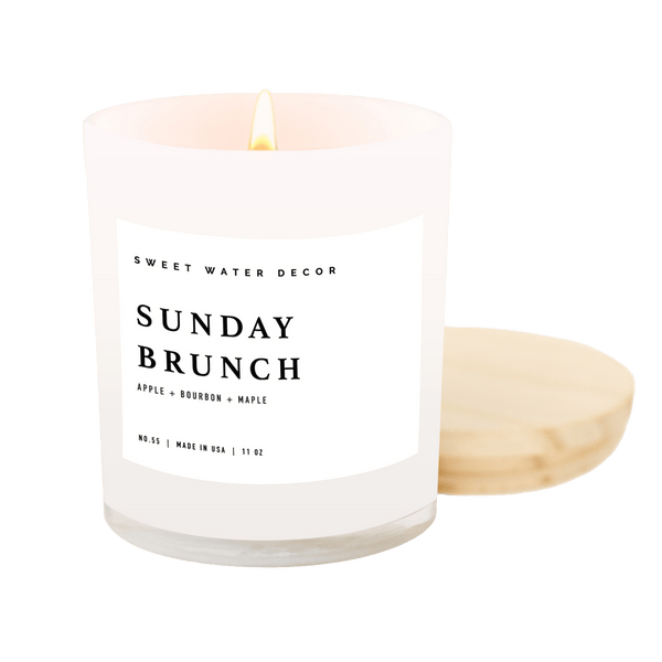 Sunday Brunch Soy Candle - White Jar - 11 oz