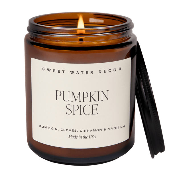 Pumpkin Spice Soy Candle | 9oz. Amber Jar