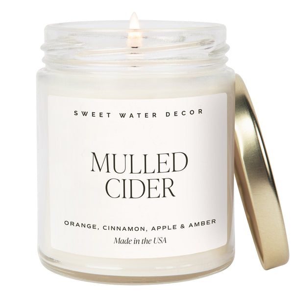 Mulled Cider Soy Candle - Clear Jar - 9 oz