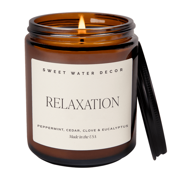 Relaxation Soy Candle - Amber Jar - 9 oz