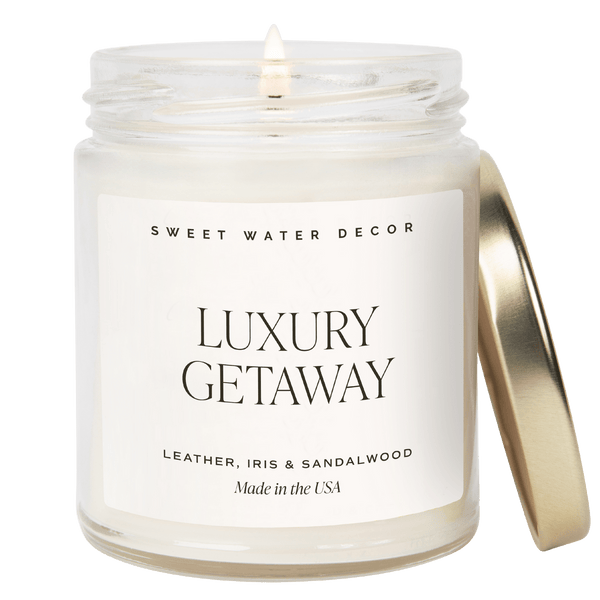 Luxury Getaway Soy Candle - Clear Jar - 9 oz