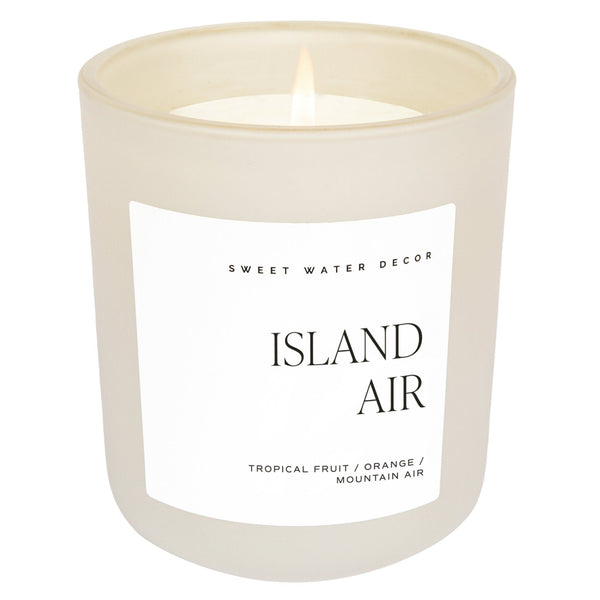 Island Air Soy Candle - Tan Matte Jar - 15 oz