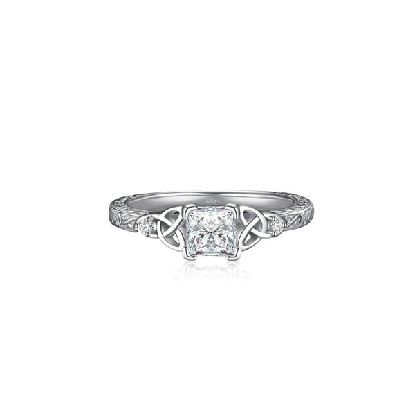 Triquetra Filigree™ 18K White Gold Ring