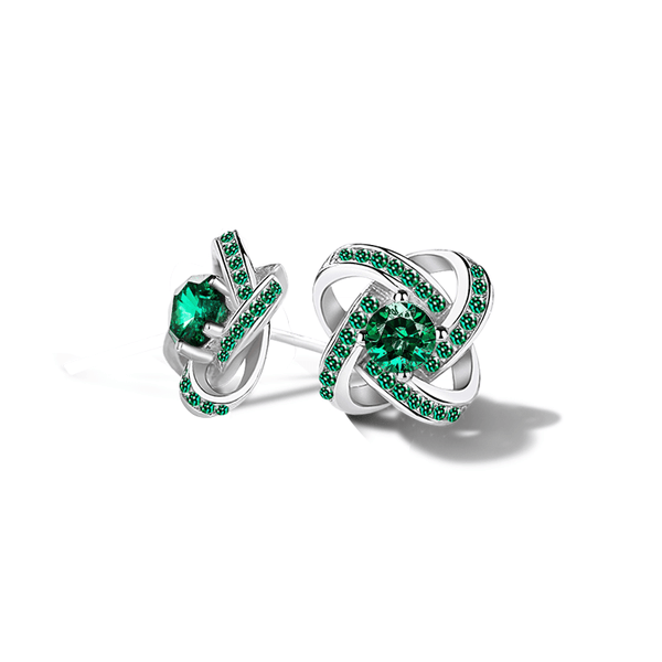 Celtic Knot™ 18K Emerald Earrings