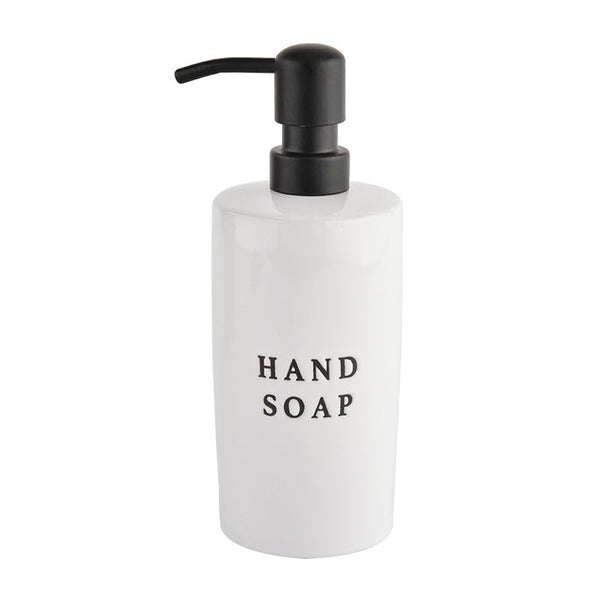 15oz White Stoneware Hand Soap Dispenser