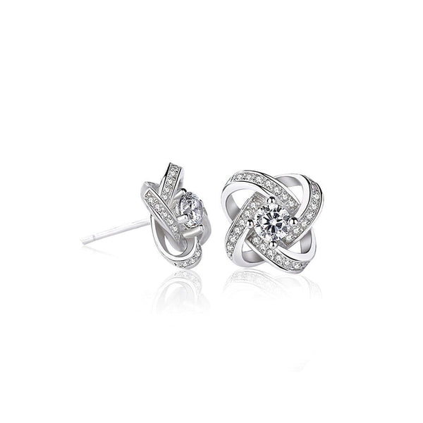 Celtic Knot™ 18K White Gold Earrings