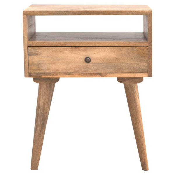 Modern Nightstand with Open Slot