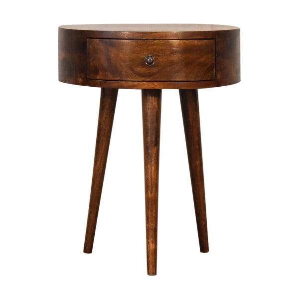 Chestnut Semi Circle nightstand