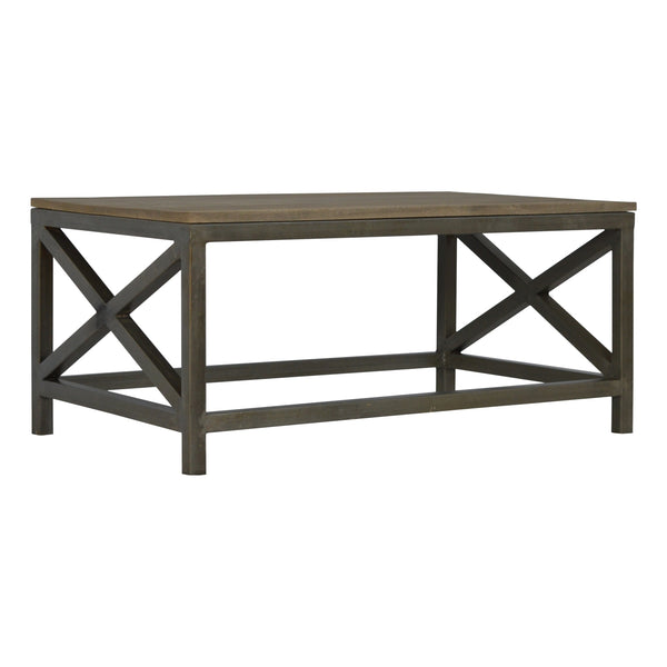 Industrial Cross Metal Coffee Table