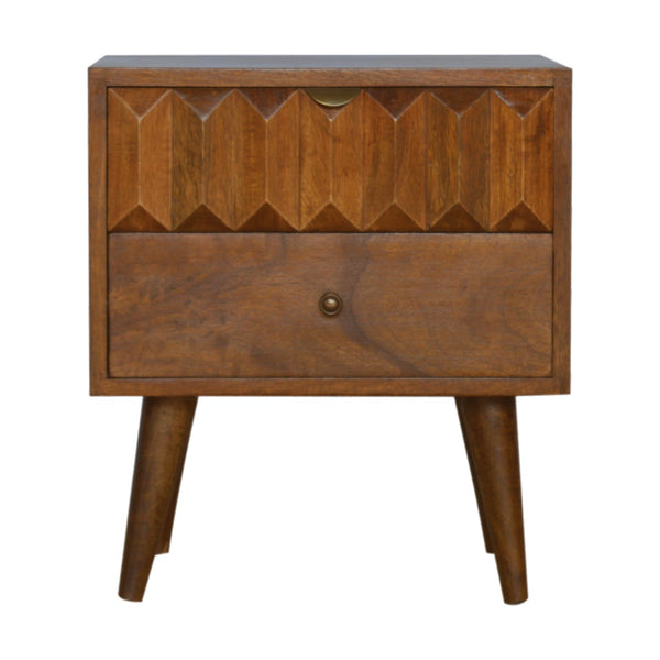 Chestnut Prism nightstand