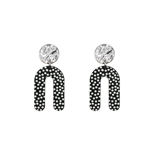 Rayne Collection - Silver Dottie Earrings