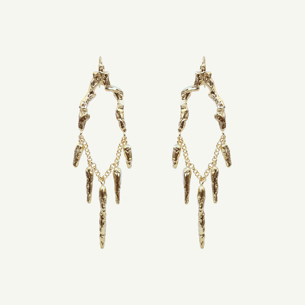 Ariella Earrings-EARRINGS-Rahya Jewelry Design-Pure Quartz-2