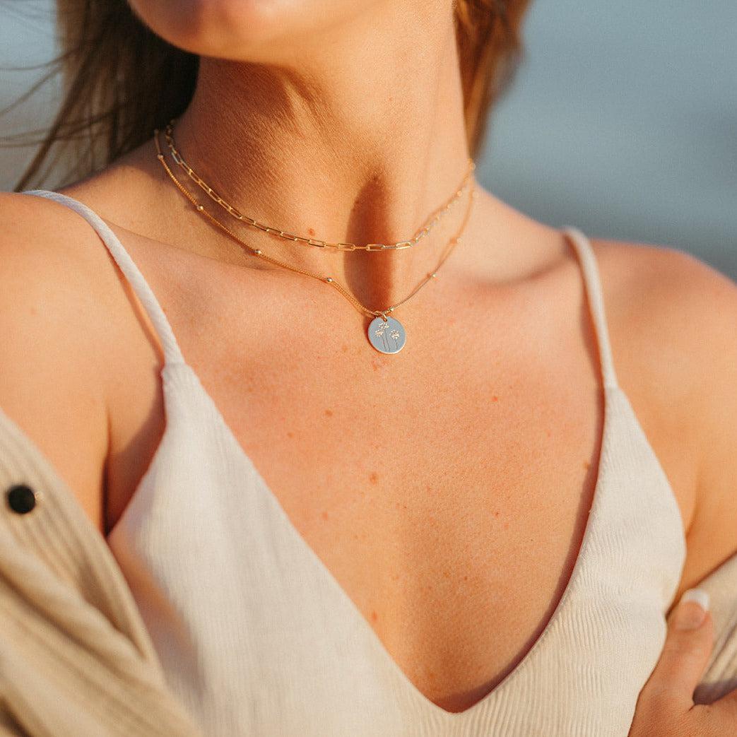 Buttercup Necklace-Necklaces-Mauve Jewelry Co.-Pure Quartz-9