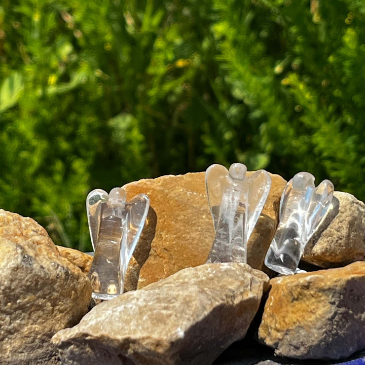 Clear Quartz Crystal Pocket Angel-Clear Quartz Angel-Pure Quartz-Pure Quartz-10