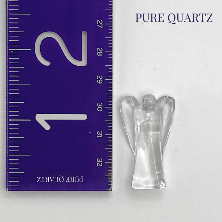 Clear Quartz Crystal Pocket Angel-Clear Quartz Angel-Pure Quartz-Pure Quartz-3