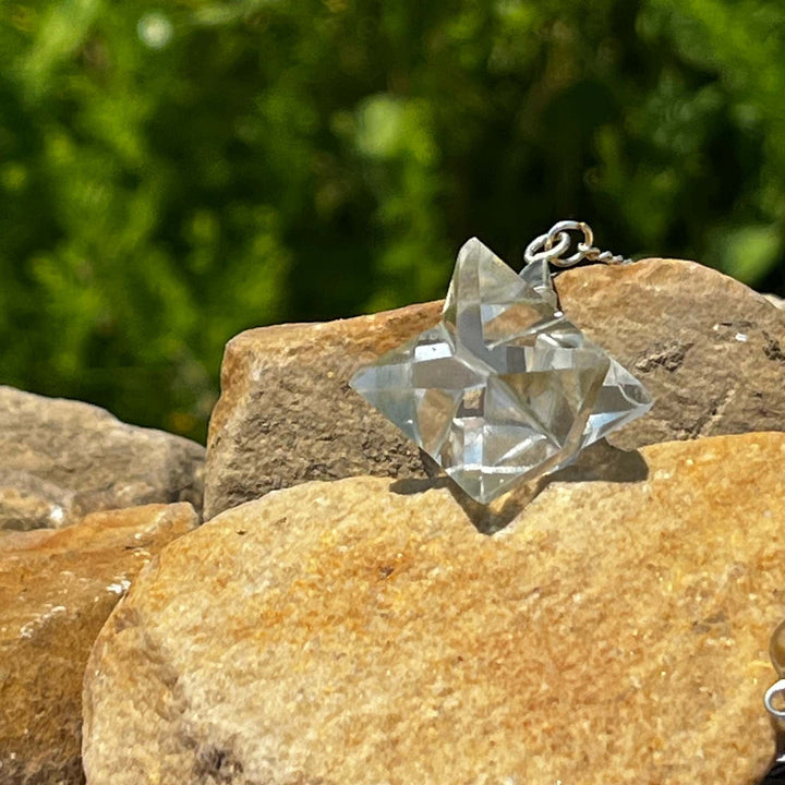 Clear Quartz Merkaba Star Pendant-Merkaba Pendent-Pure Quartz -Pure Quartz-7