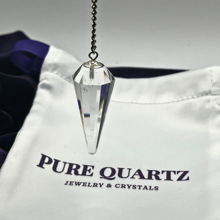 Clear Quartz Pear Shape Pendulum-Clear Quartz Pendulum-Pure Quartz-Pure Quartz-1