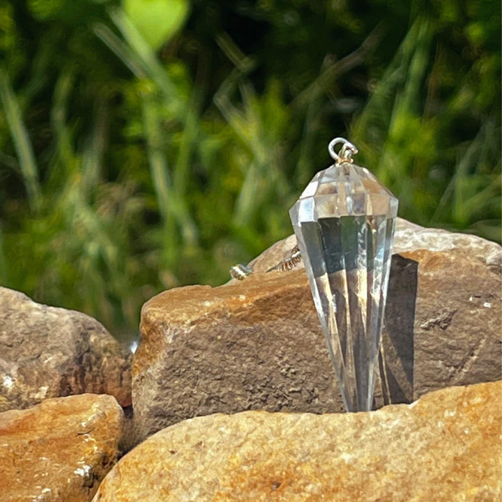 Clear Quartz Pear Shape Pendulum-Clear Quartz Pendulum-Pure Quartz-Pure Quartz-7