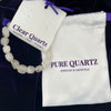 Clear Quartz Tumbled Crystal Bracelet-Clear Quartz Bracelet-Pure Quartz-Pure Quartz-1