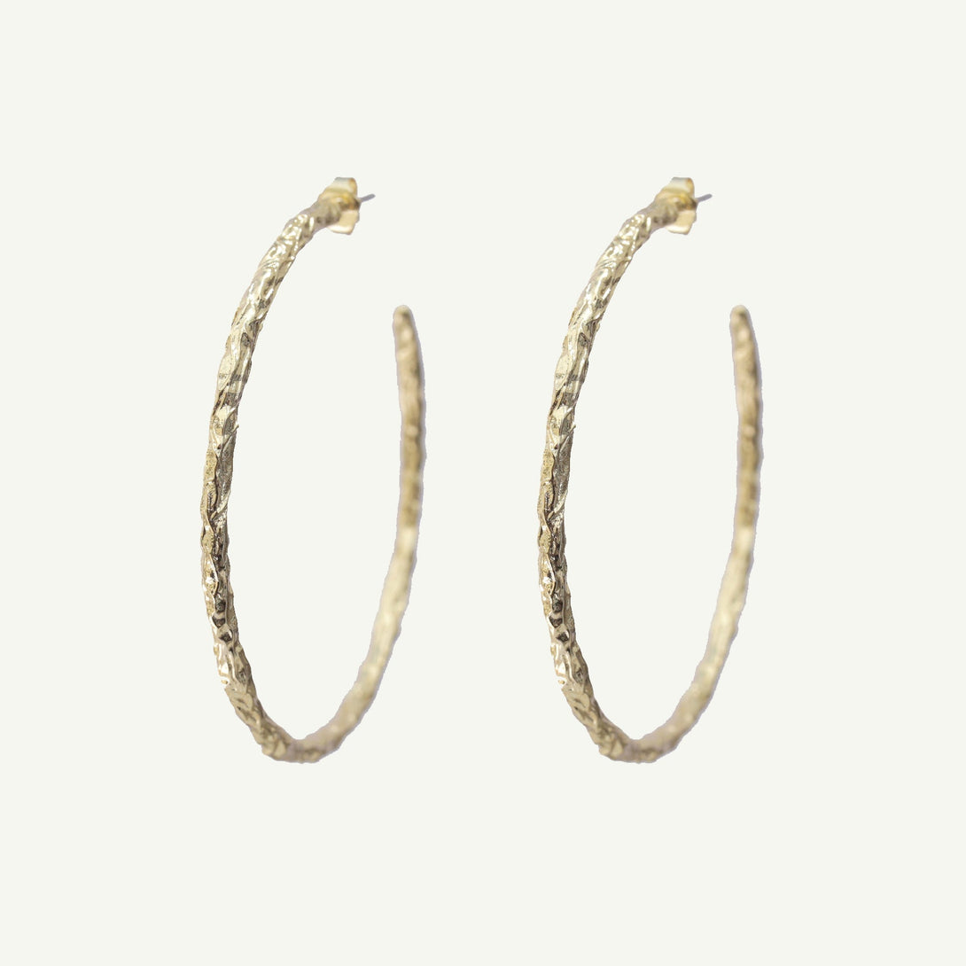 Eris Hoop Earrings-EARRINGS-Rahya Jewelry Design-Pure Quartz-1