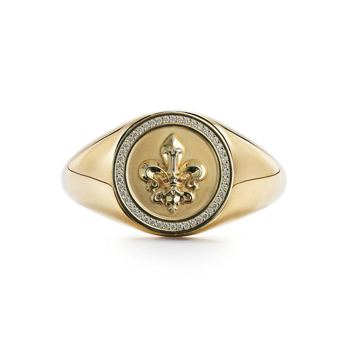 Iris Signet Ring-RINGS-Rahya Jewelry Design-Pure Quartz-1