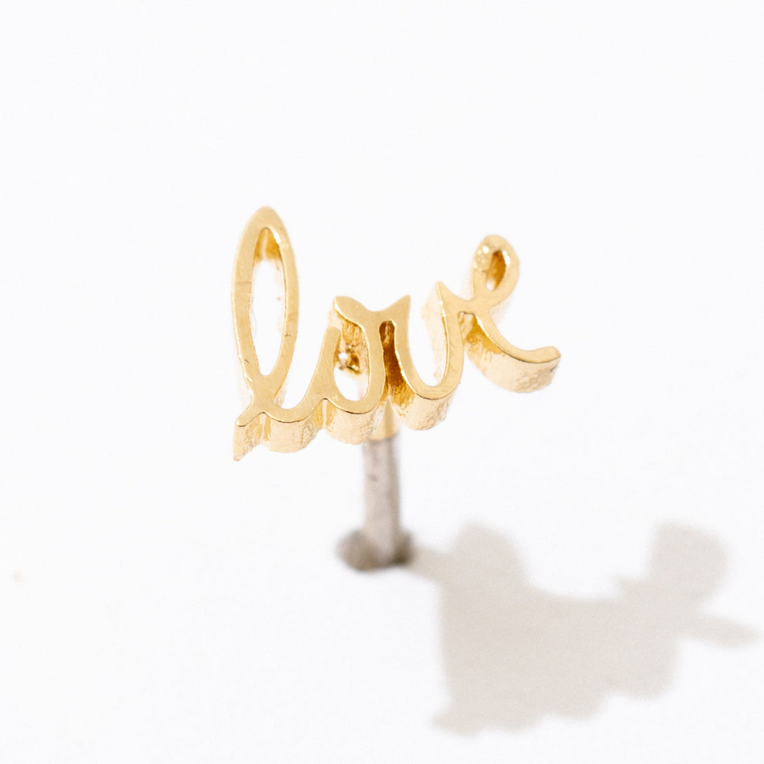 Love Script Studs-Earrings-Larissa Loden-Pure Quartz-3