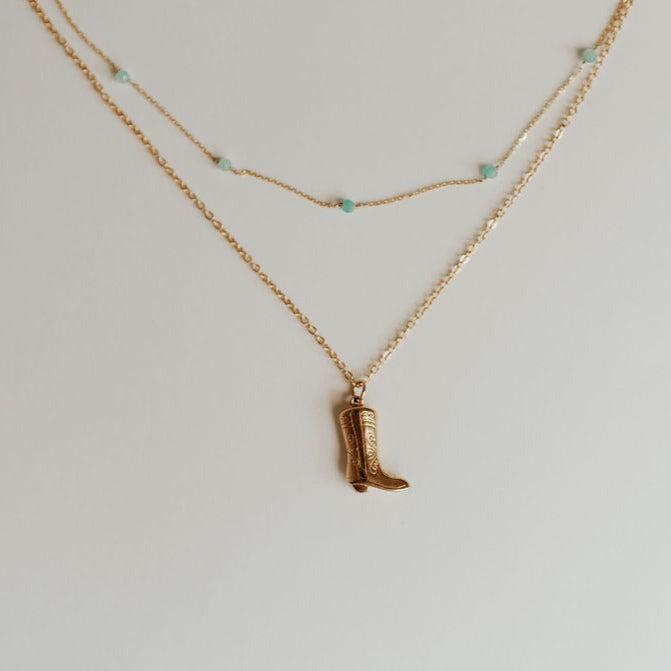 Malibu Necklace in Turquoise-Necklaces-Mauve Jewelry Co.-Pure Quartz-5