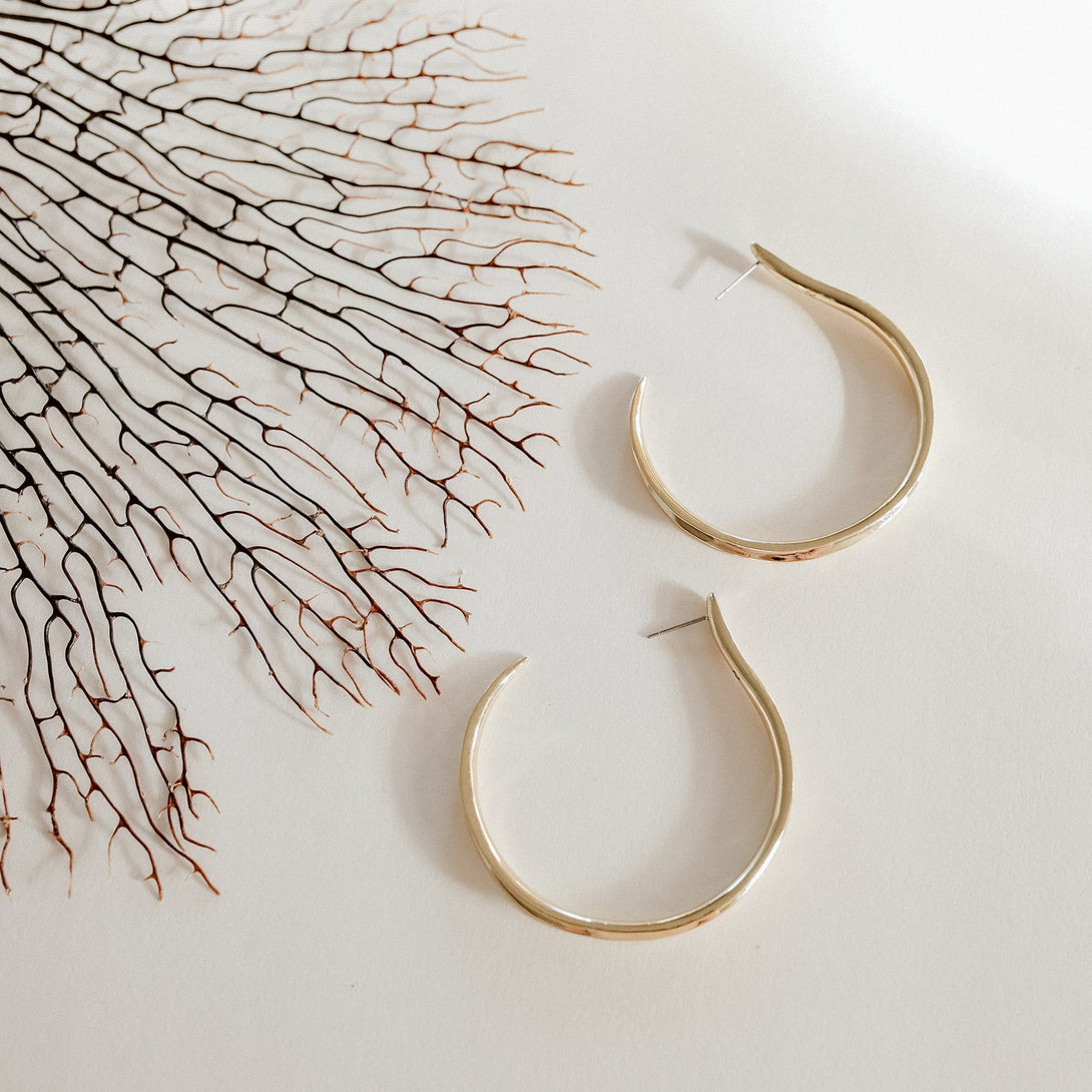 Musa Hoop Earrings Large-EARRINGS-Rahya Jewelry Design-Pure Quartz-6