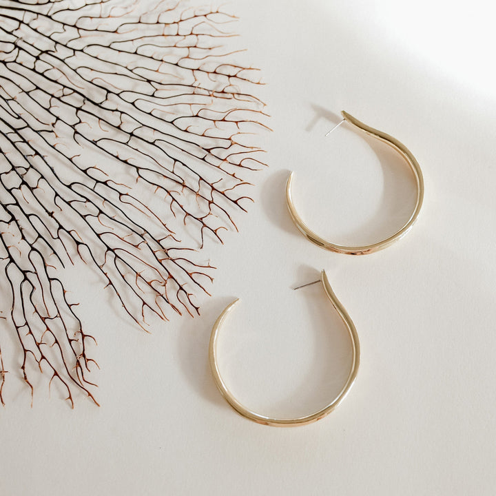 Musa Hoop Earrings Large-EARRINGS-Rahya Jewelry Design-Pure Quartz-6