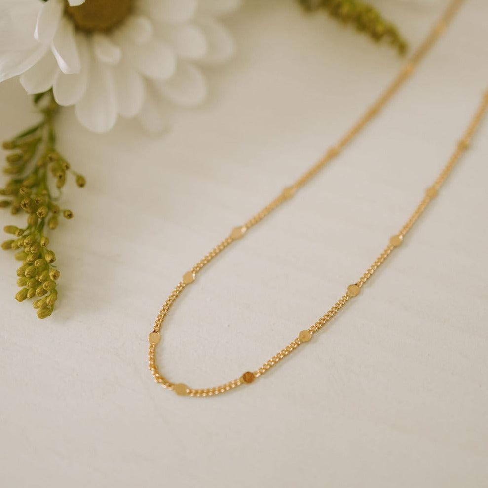 Nora Gold Filled Necklace-Necklaces-Mauve Jewelry Co.-Pure Quartz-3