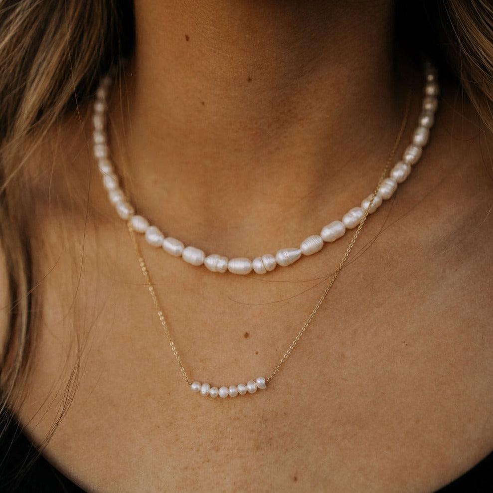 North Shore Pearl Necklace-Necklaces-Mauve Jewelry Co.-Pure Quartz-2