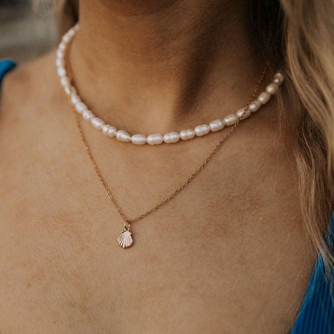 North Shore Pearl Necklace-Necklaces-Mauve Jewelry Co.-Pure Quartz-6