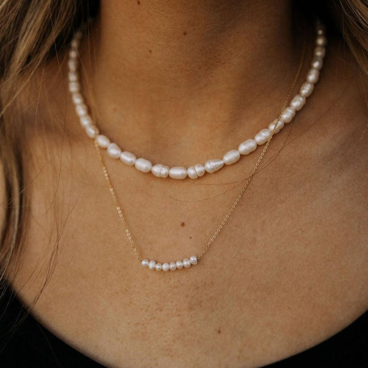 Oceanside Pearl Necklace-Necklaces-Mauve Jewelry Co.-Pure Quartz-2